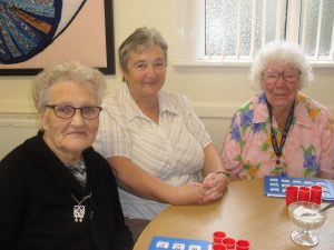 Group playing Bingo